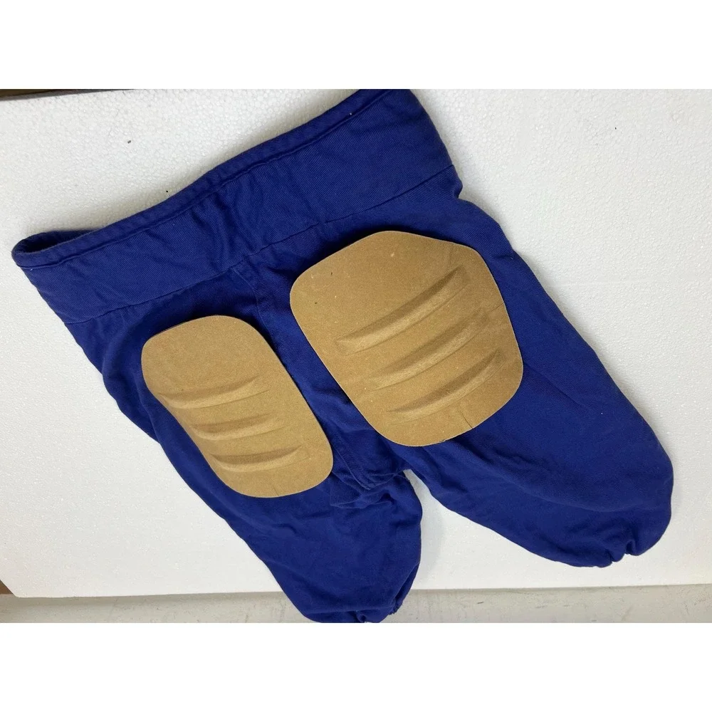 Vintage Football Pants PADDED Blue Striped pee wee child sports wall art decor